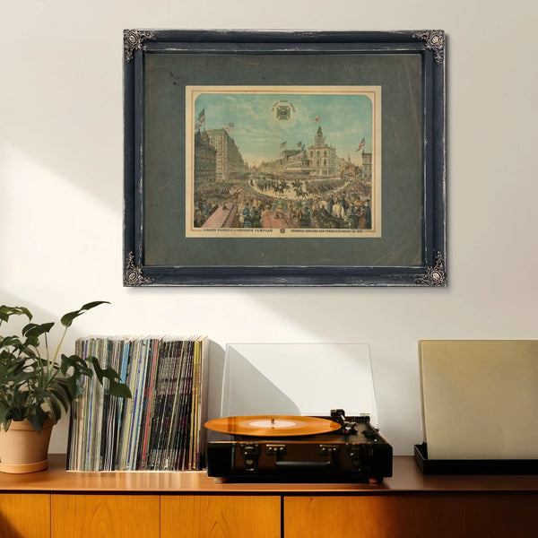Grand Parade of the Knights Templar Triennial Conclave San Francisco August — Framed Wall Art Room View | Bella Frye
