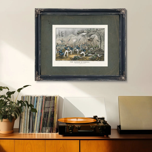 Battle of Mexico 1847 — Framed Wall Art Room View | Bella Frye