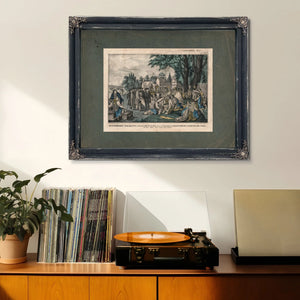 William Penns Treaty With the Indians When He Founded the Province of Pennsyl — Framed Wall Art Room View | Bella Frye