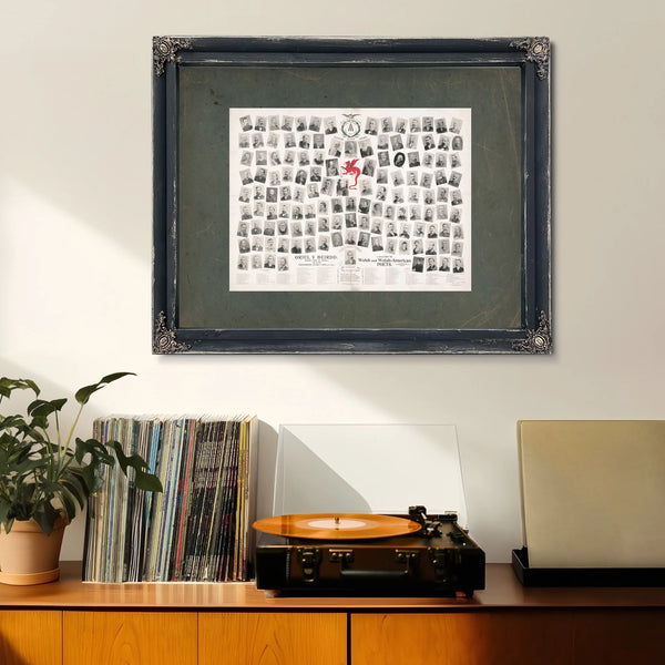 a Gallery of Welsh and Welsh American Poets 1893 — Framed Wall Art Room View | Bella Frye
