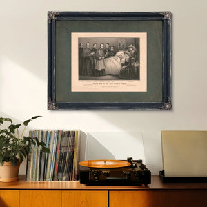 Death Bed of Rt Rev Bishop Timon 19th Century — Framed Wall Art Room View | Bella Frye