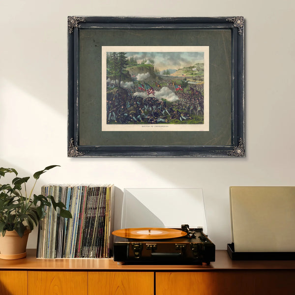 Battle of Chickamaugasept 19 2 1863federal Gen Rosecrans Com Confederate G — Framed Wall Art Room View | Bella Frye