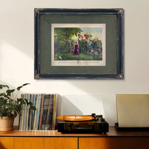 First Landing of Columbus on the Shores of the New World_ at San Salvador Wi — Framed Wall Art Room View | Bella Frye