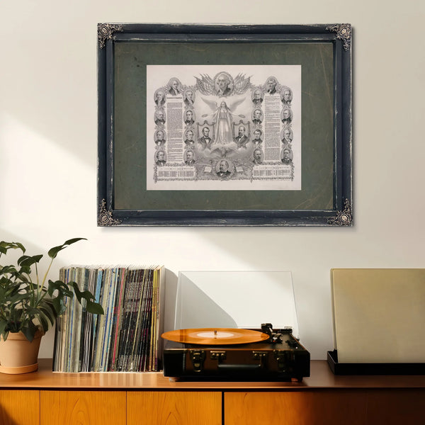 Declaration of Independence 1884 — Framed Wall Art Room View | Bella Frye