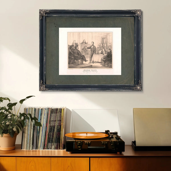 Abraham Lincoln Defending Young Armstrong 1865