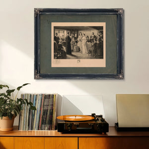 a Colonial Wedding the Marriage of Dr Francis Le Baron and Mary Wilder Plymou — Framed Wall Art Room View | Bella Frye