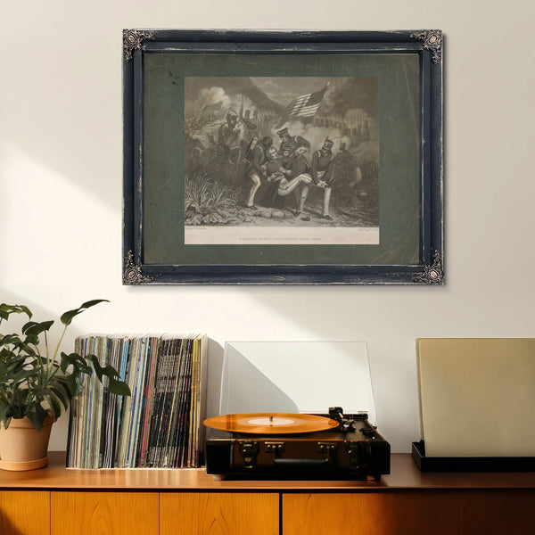 Fall of Lieutenant Colonel Henry Clay Junior 1855 — Framed Wall Art Room View | Bella Frye
