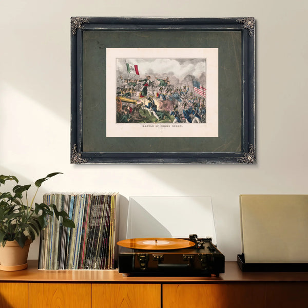 Battle of Cerro Gordo April 18th 1847 1847 — Framed Wall Art Room View | Bella Frye