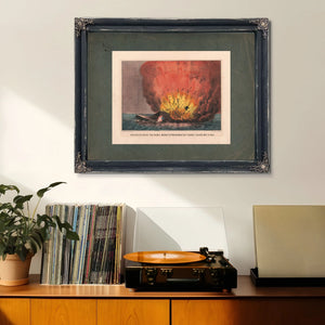 Destruction of the Rebel Monster Merrimac Off Craney Island May 11th 1862 18 — Framed Wall Art Room View | Bella Frye