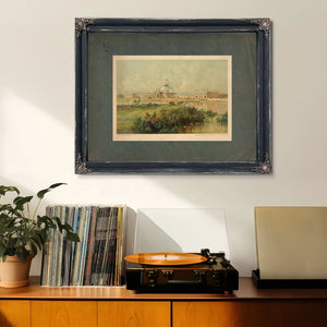 Horticultural Hall Worlds Columbian Exposition 1892 — Verdigris Framed Canvas Print | Bella Frye