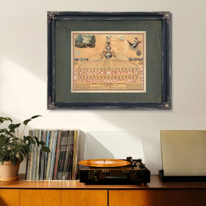 Diagram of the Federal Government and American Union by N Mendal Shafer Atto — Framed Wall Art Room View | Bella Frye