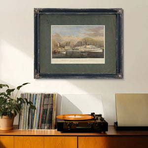 American Steamboats on the Hudson_ Passing the Highlands 1874 — Framed Wall Art Room View | Bella Frye