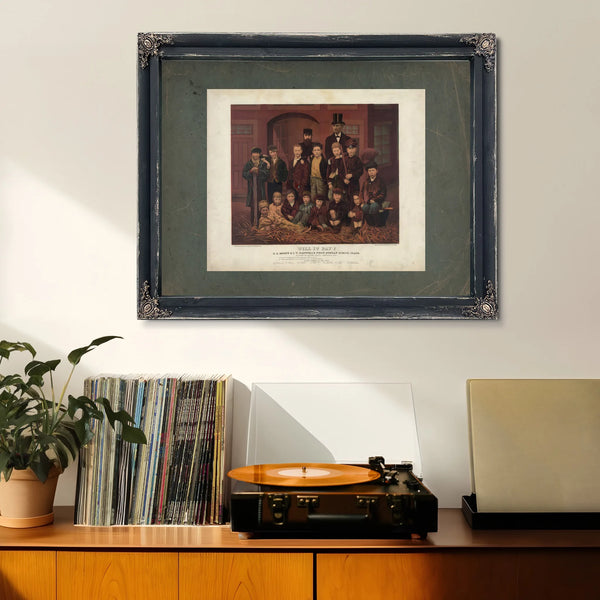 Dl Moody and Jv Farwells First Sunday School Class North Market Hall Chicago — Framed Wall Art Room View | Bella Frye