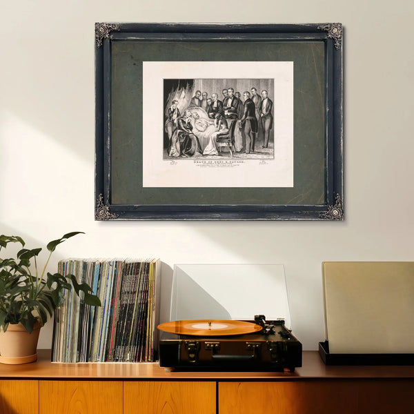 Death of General Zachary Taylor 185 — Framed Wall Art Room View | Bella Frye