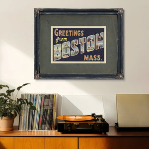 Massachusetts Boston — Framed Wall Art Room View | Bella Frye