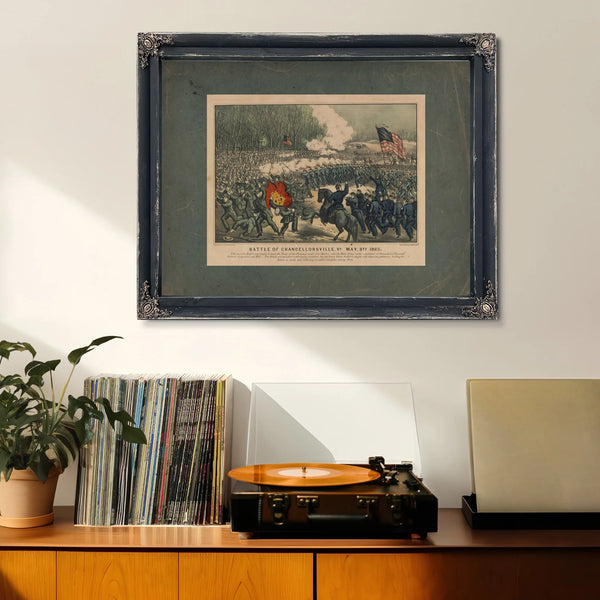 Battle of Chancellorsville Va May 3rd 1863 1863 — Framed Wall Art Room View | Bella Frye