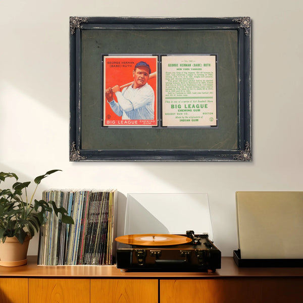 Goudey Babe Ruth 149 5aa73 — Framed Wall Art Room View | Bella Frye
