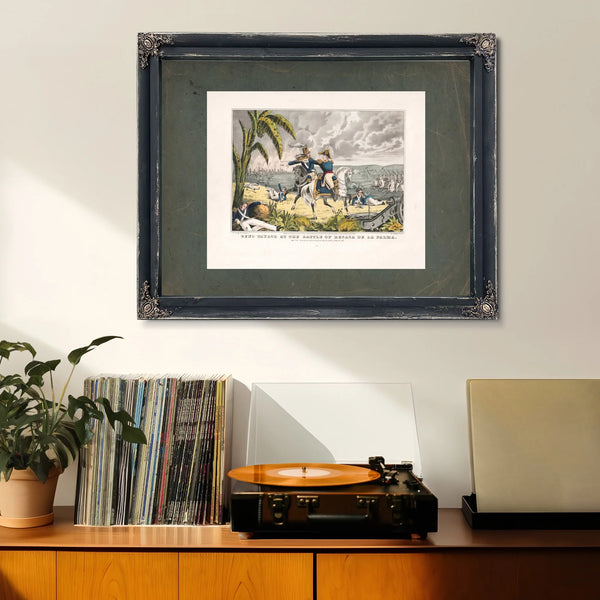 General Taylor at the Battle of Resaca De La Palma Capt May Receiving His or — Framed Wall Art Room View | Bella Frye