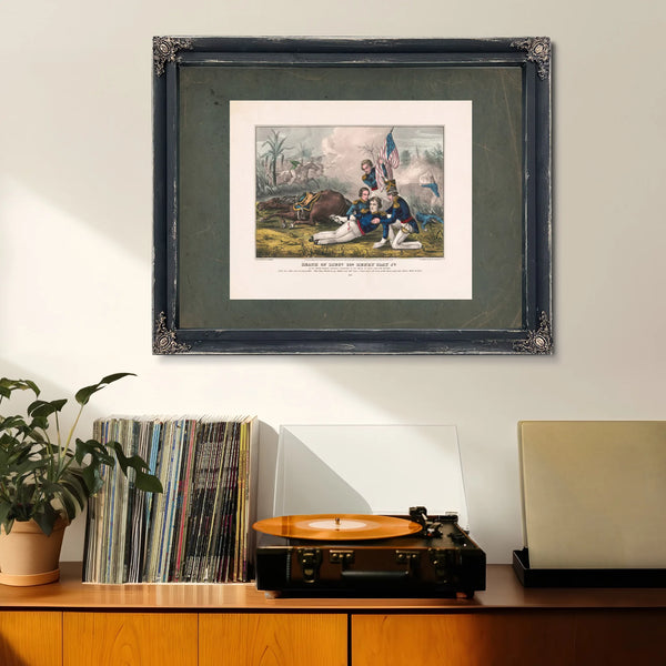 Death of Lieut Col Henry Clay Jr of the Second Regiment Kewntucky Volunteers — Framed Wall Art Room View | Bella Frye