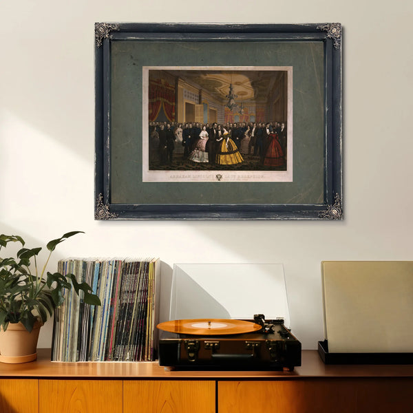 Abraham Lincolns Last Reception 1865 — Framed Wall Art Room View | Bella Frye
