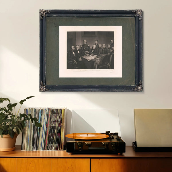 a Council of War in 61 19th Century — Framed Wall Art Room View | Bella Frye