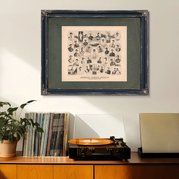 Americas Famous Jockeys 195 — Framed Wall Art Room View | Bella Frye