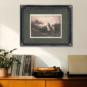 Charging the Guns 1891 — Framed Wall Art Room View | Bella Frye