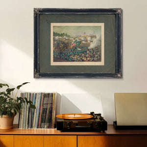 Battle of Williamsburggen Hancocks Charge May 5 1862 Union Gen Mcclellan Con — Framed Wall Art Room View | Bella Frye