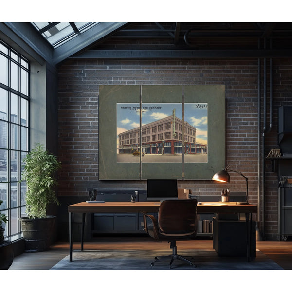 Francis Motor Car Company Ford Sales And Services Since 1914 — vintage wall art by Bella Frye