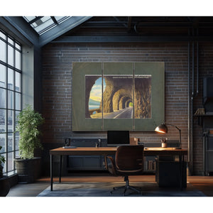 Mitchell's Point Tunnel Columbia River Highway Oregon — vintage wall art by Bella Frye