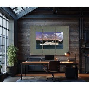 Steamboat Jesse Hoyt on the Hudson River — Framed Wall Art Room View | Bella Frye