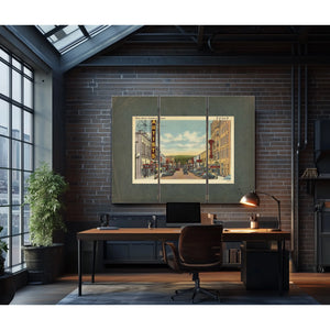 Main Street Pendleton Oregon — vintage wall art by Bella Frye