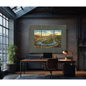 The Ox Bow On The Deschutes River Oregon — vintage wall art by Bella Frye
