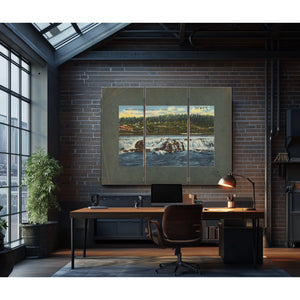 Willamette Falls At Oregon City Oregon — vintage wall art by Bella Frye