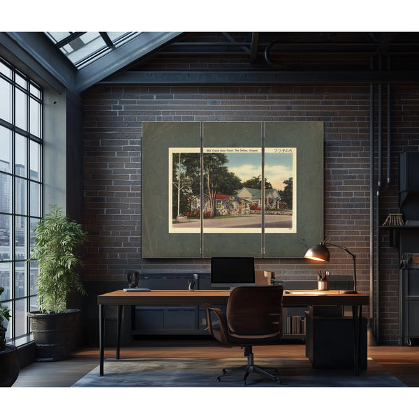 Mill Creek Auto Court The Dalles Oregon — vintage wall art by Bella Frye
