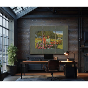 Two Models In Rose Test Gardens Washington Park Portland Oregon — vintage wall art by Bella Frye