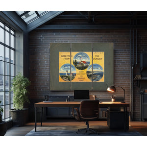 Greetings From The Lookout Scenic High Point On Oregon's Coast — vintage wall art by Bella Frye