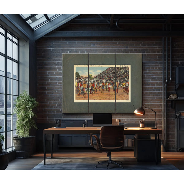 Indians At Pendleton Round Up Pendleton Oregon — vintage wall art by Bella Frye