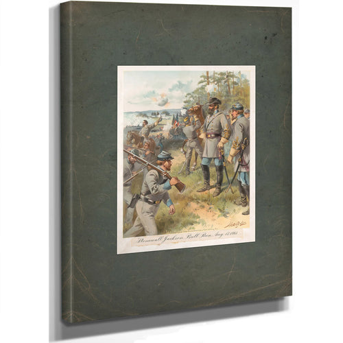 Stonewall Jackson Bull Run Aug 17 1861 19 — Stretched Canvas Print | Bella Frye