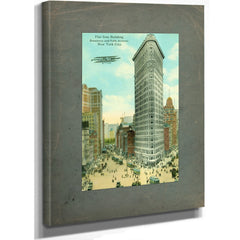 The Iron Sentinel Manhattans Wedge of Progress — Stretched Canvas Print | Bella Frye
