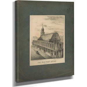 The Old Post Office New York 1877 — Stretched Canvas Print | Bella Frye