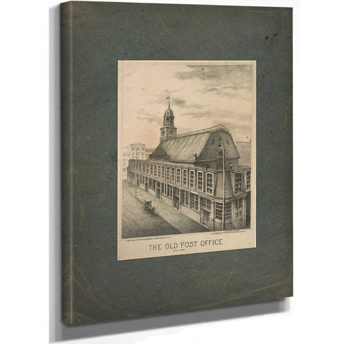 The Old Post Office New York 1877 — Stretched Canvas Print | Bella Frye