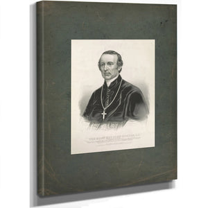 The Most Rev John Hughes Dd_ First Archbishop of New York 1864 — Stretched Canvas Print | Bella Frye