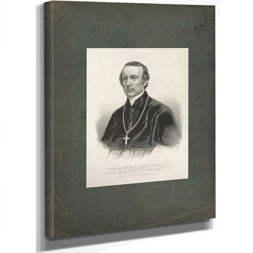 The Most Rev John Hughes Dd_ First Archbishop of New York 1864 — Stretched Canvas Print | Bella Frye