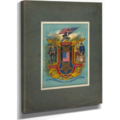 The Three Cardinal Principles of the Grand Army of the Republic 1884 — Stretched Canvas Print | Bella Frye