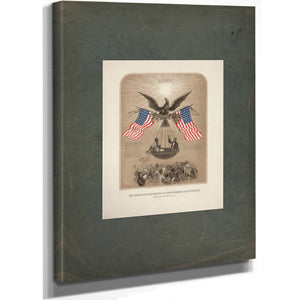The American Declaration of Independence Illustrated 1861 — Stretched Canvas Print | Bella Frye