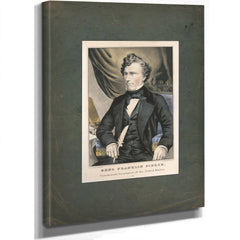 Genl Franklin Pierce Fourteenth President of the United States 1853 — Stretched Canvas Print | Bella Frye