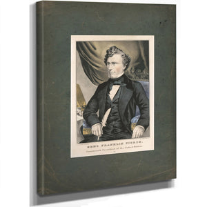 Genl Franklin Pierce Fourteenth President of the United States 1853 — Stretched Canvas Print | Bella Frye