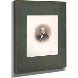Horace Greeley 1865 — Stretched Canvas Print | Bella Frye