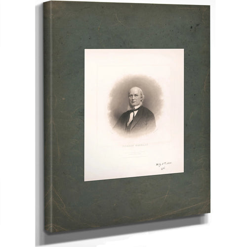Horace Greeley 1865 — Stretched Canvas Print | Bella Frye